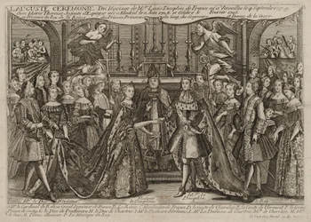 Matrimonio de Luis, Delfín de Francia con María Teresa Rafaela, Infanta de España en 1745 en Versalles